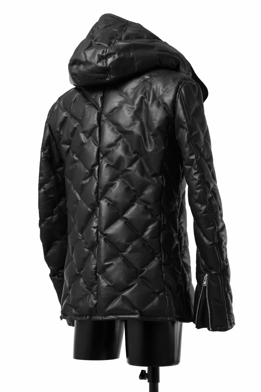 ISAMU KATAYAMA BACKLASH HOODED DOWN JACKET / LUXURY STEER + POLISH WHITE GOOSE (BLACK) - Image 20