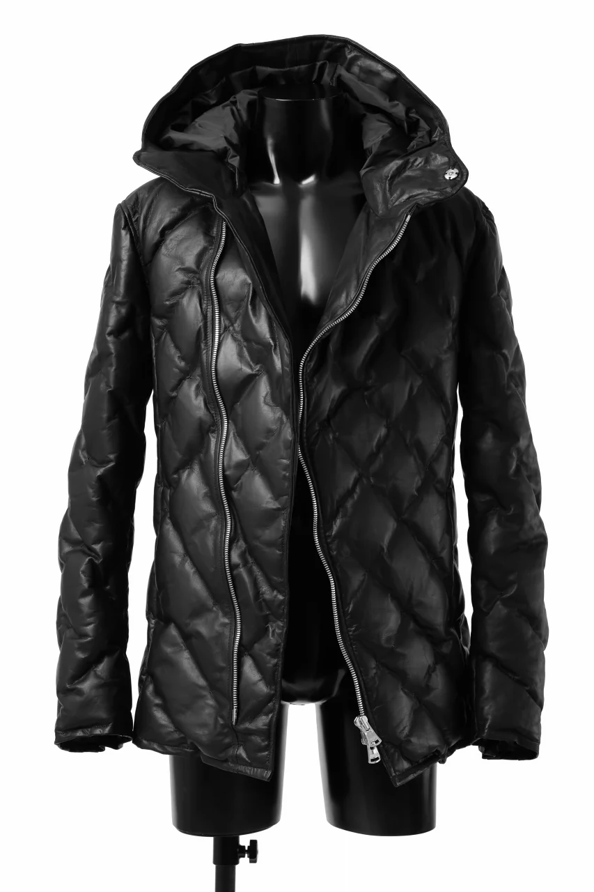ISAMU KATAYAMA BACKLASH HOODED DOWN JACKET / LUXURY STEER + POLISH WHITE GOOSE (BLACK) - Image 21