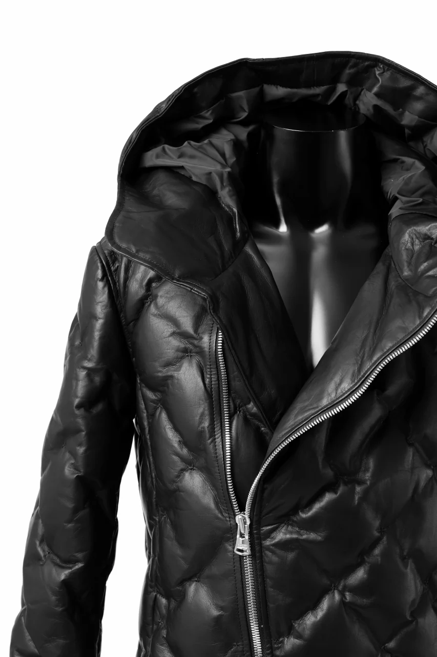 ISAMU KATAYAMA BACKLASH HOODED DOWN JACKET / LUXURY STEER + POLISH WHITE GOOSE (BLACK) - Image 30