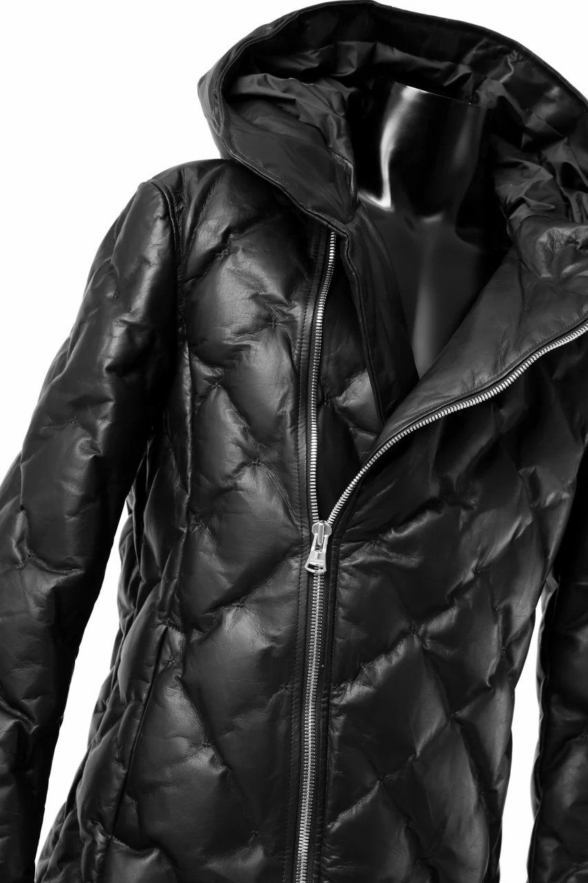 ISAMU KATAYAMA BACKLASH HOODED DOWN JACKET / LUXURY STEER + POLISH WHITE GOOSE (BLACK) - Image 32