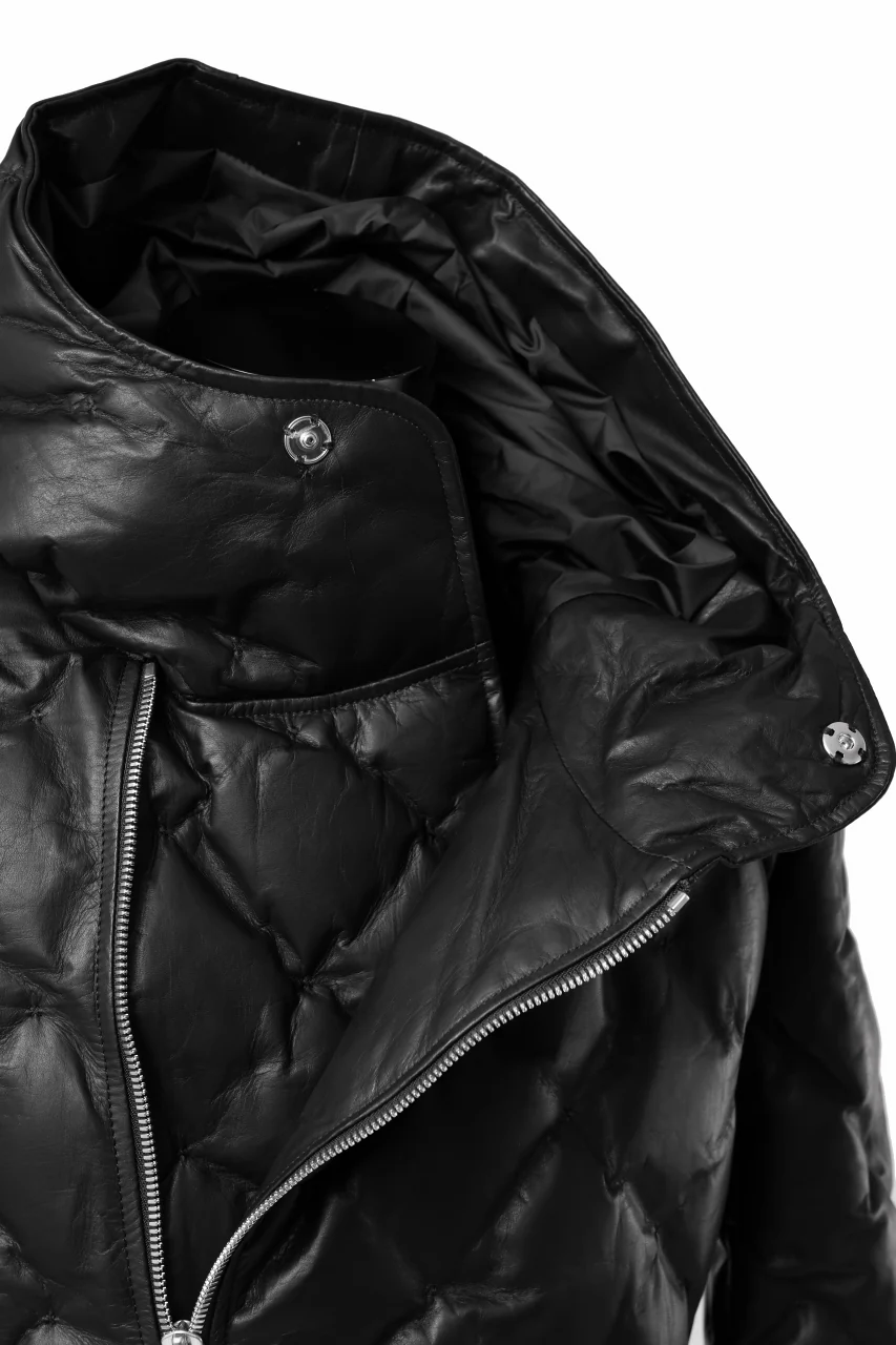 ISAMU KATAYAMA BACKLASH HOODED DOWN JACKET / LUXURY STEER + POLISH WHITE GOOSE (BLACK) - Image 33