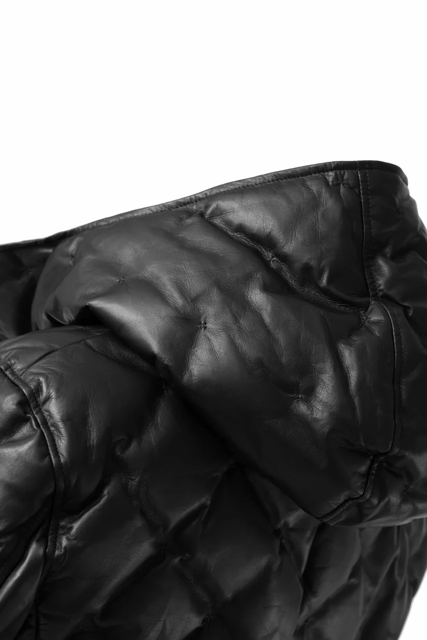 ISAMU KATAYAMA BACKLASH HOODED DOWN JACKET / LUXURY STEER + POLISH WHITE GOOSE (BLACK) - Image 37