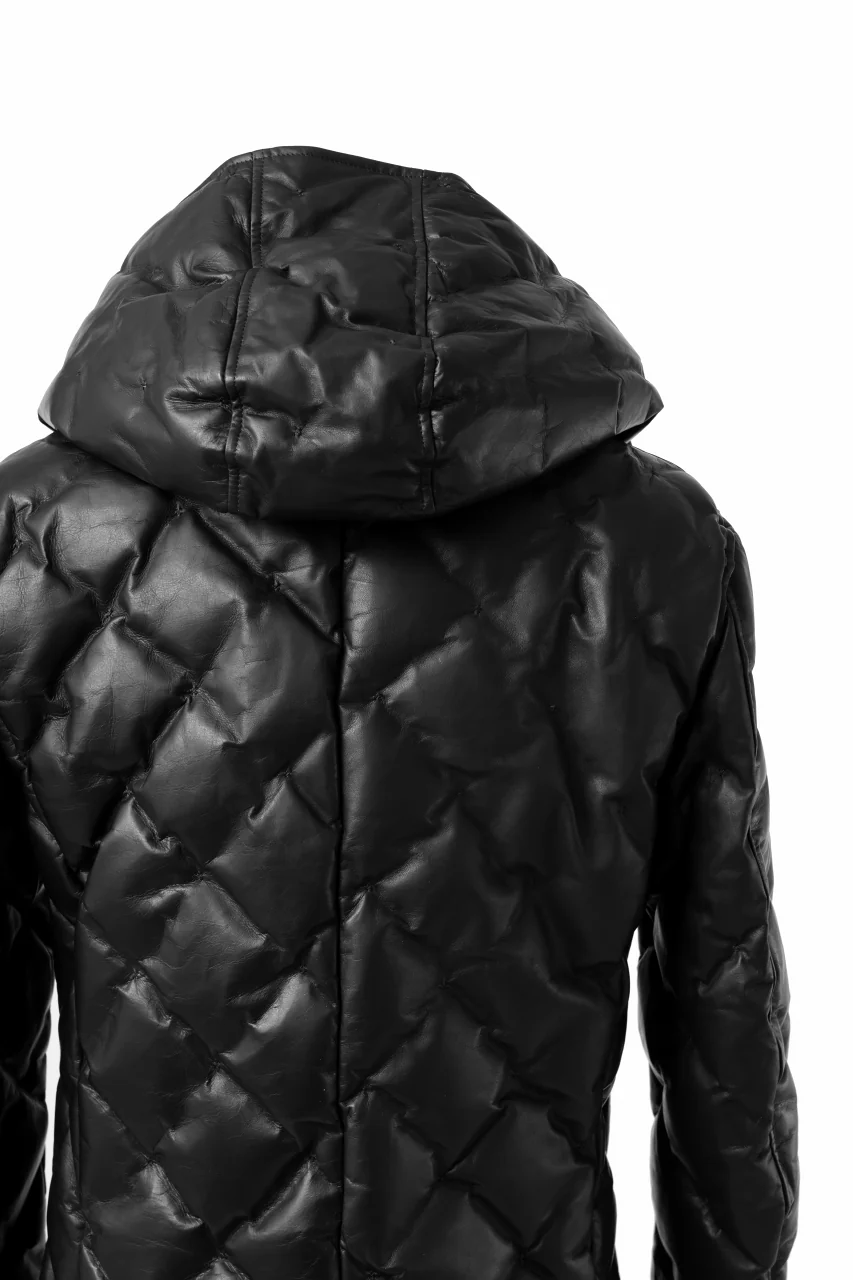 ISAMU KATAYAMA BACKLASH HOODED DOWN JACKET / LUXURY STEER + POLISH WHITE GOOSE (BLACK) - Image 38