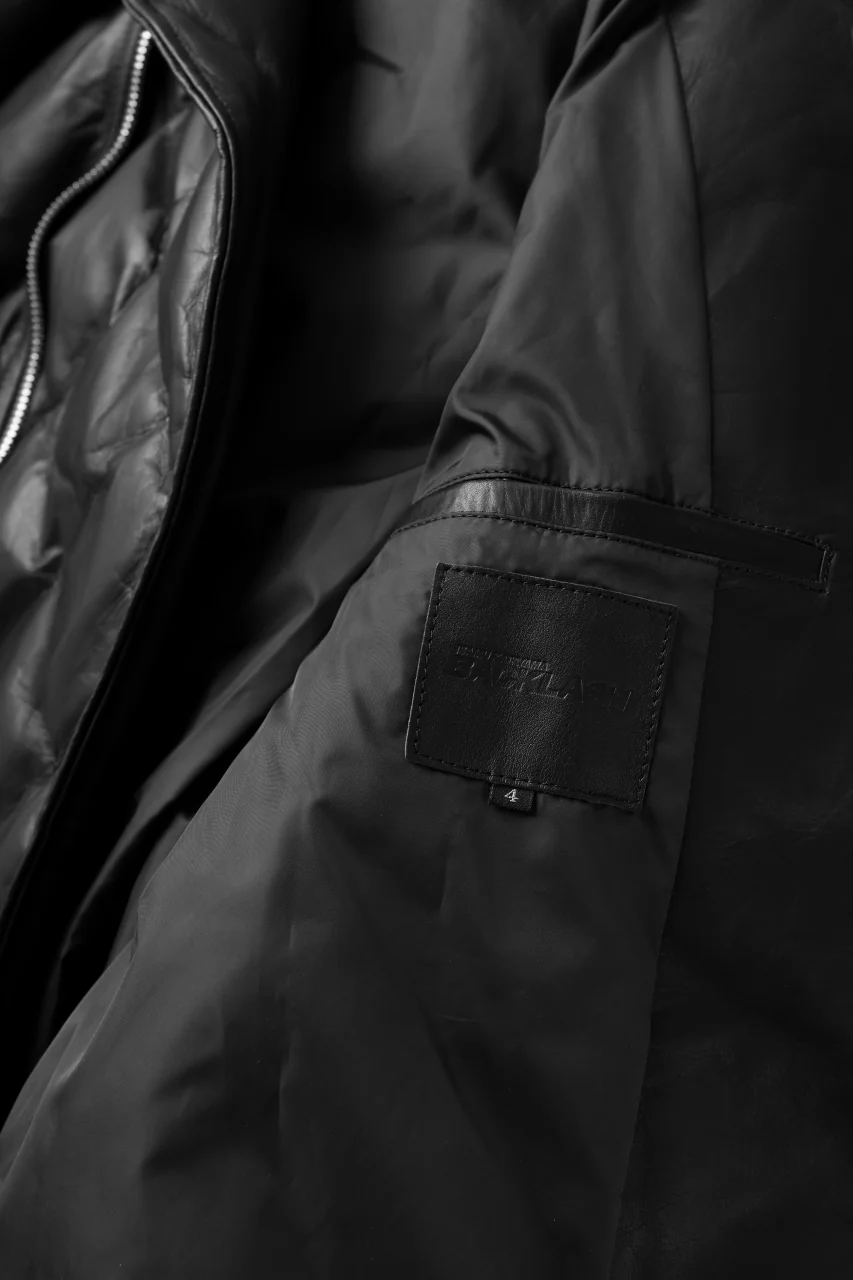 ISAMU KATAYAMA BACKLASH HOODED DOWN JACKET / LUXURY STEER + POLISH WHITE GOOSE (BLACK) - Image 41