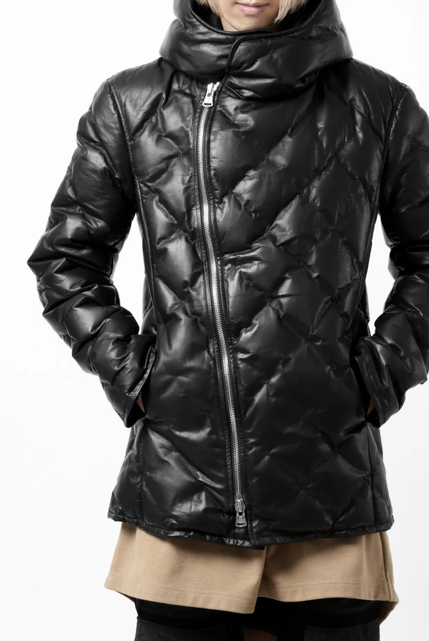 ISAMU KATAYAMA BACKLASH HOODED DOWN JACKET / LUXURY STEER + POLISH WHITE GOOSE (BLACK) - Image 42