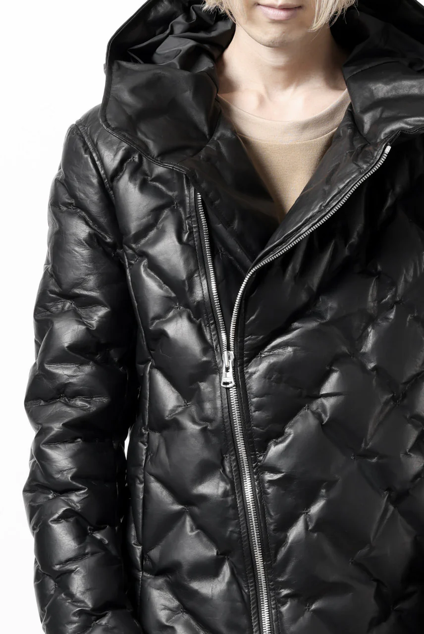 ISAMU KATAYAMA BACKLASH HOODED DOWN JACKET / LUXURY STEER + POLISH WHITE GOOSE (BLACK) - Image 45