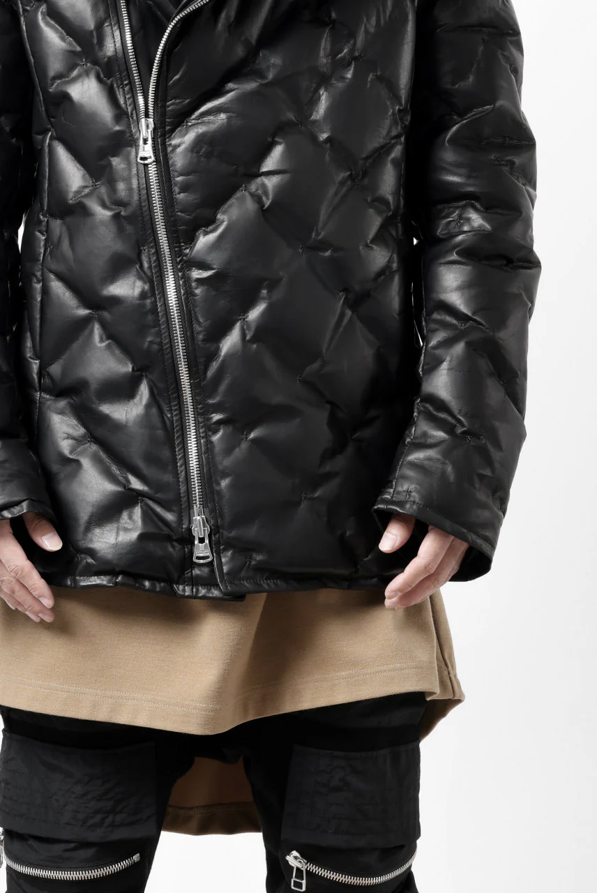 ISAMU KATAYAMA BACKLASH HOODED DOWN JACKET / LUXURY STEER + POLISH WHITE GOOSE (BLACK) - Image 46