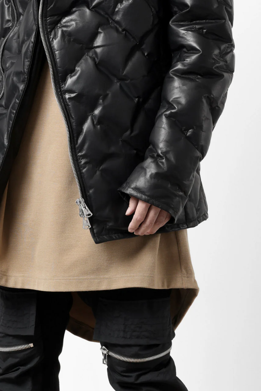 ISAMU KATAYAMA BACKLASH HOODED DOWN JACKET / LUXURY STEER + POLISH WHITE GOOSE (BLACK) - Image 48