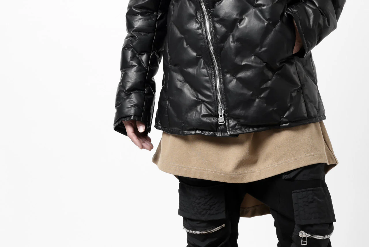 ISAMU KATAYAMA BACKLASH HOODED DOWN JACKET / LUXURY STEER + POLISH WHITE GOOSE (BLACK) - Image 52