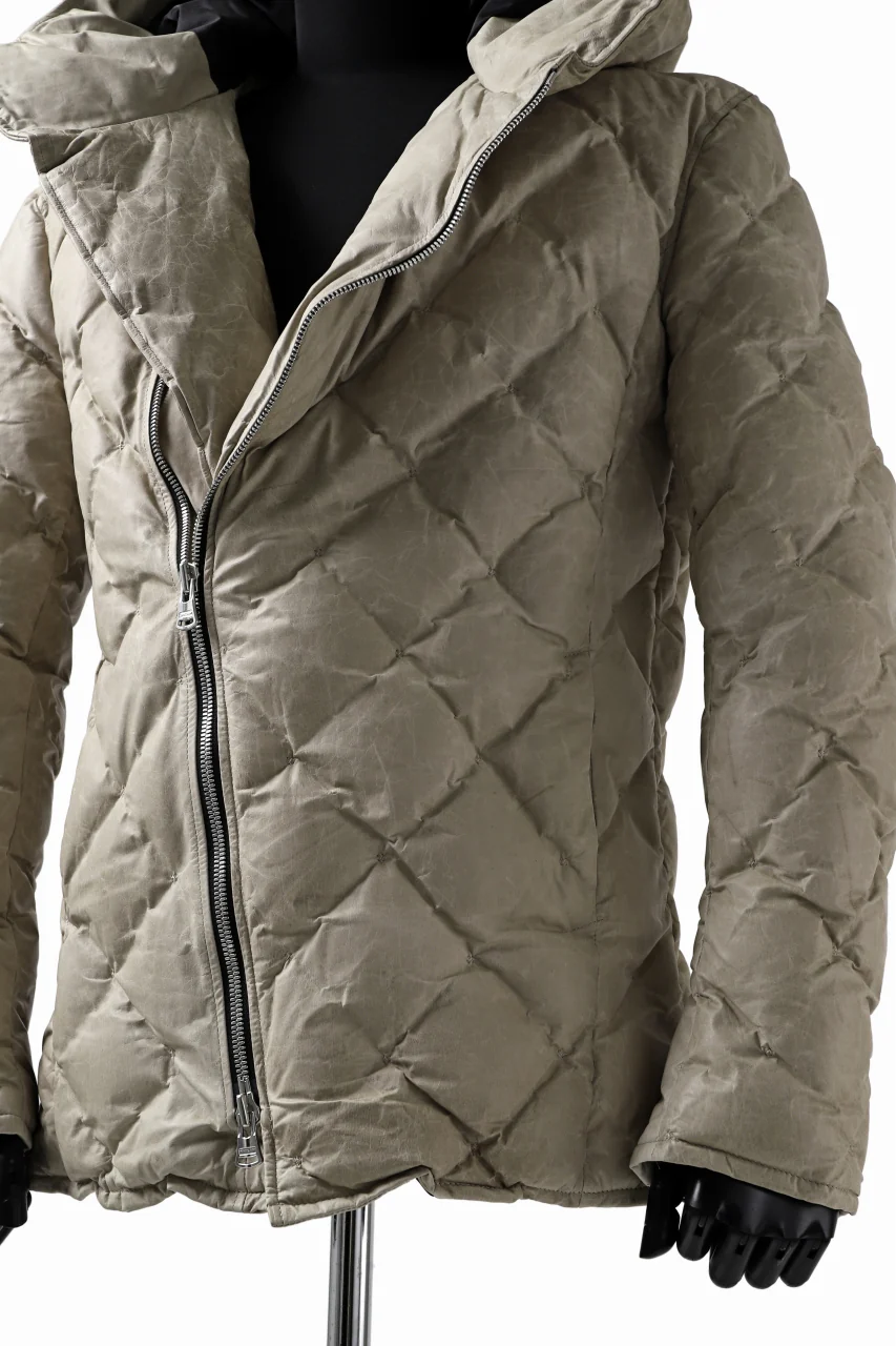ISAMU KATAYAMA BACKLASH HOODED DOWN JACKET / WAXY KANGAROO + POLISH WHITE GOOSE (WHITE) - Image 13