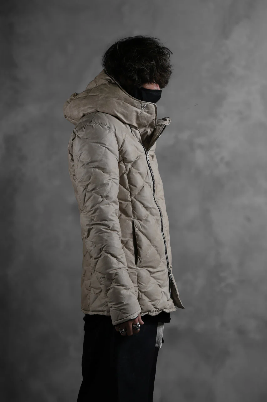 ISAMU KATAYAMA BACKLASH HOODED DOWN JACKET / WAXY KANGAROO + POLISH WHITE GOOSE (WHITE) - Image 39