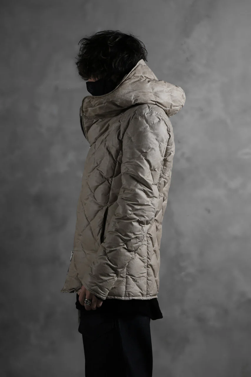 ISAMU KATAYAMA BACKLASH HOODED DOWN JACKET / WAXY KANGAROO + POLISH WHITE GOOSE (WHITE) - Image 40