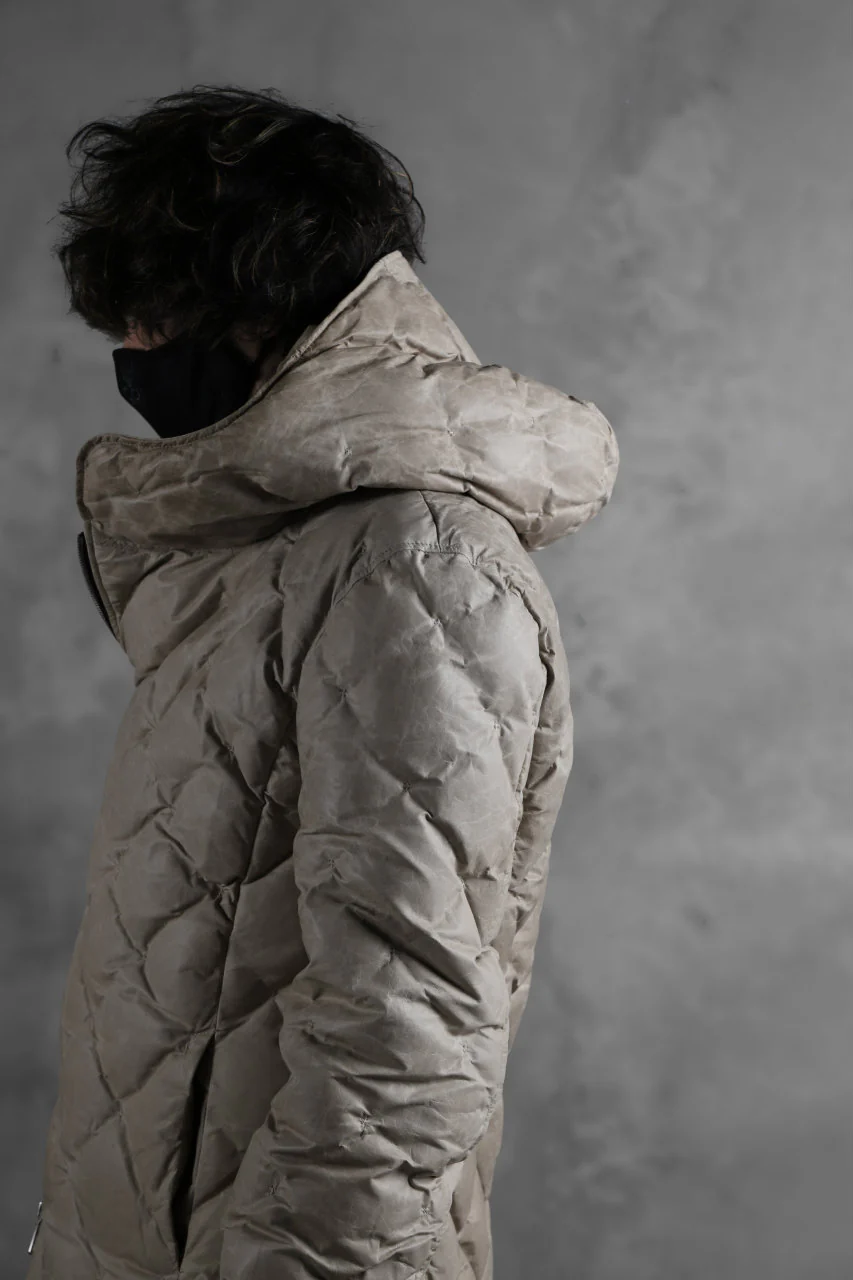 ISAMU KATAYAMA BACKLASH HOODED DOWN JACKET / WAXY KANGAROO + POLISH WHITE GOOSE (WHITE) - Image 50