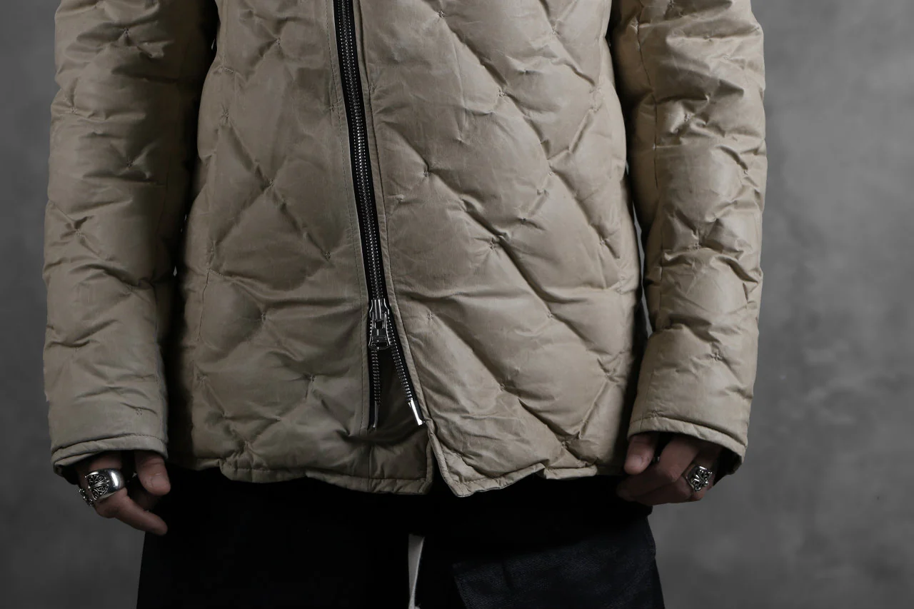 ISAMU KATAYAMA BACKLASH HOODED DOWN JACKET / WAXY KANGAROO + POLISH WHITE GOOSE (WHITE) - Image 60