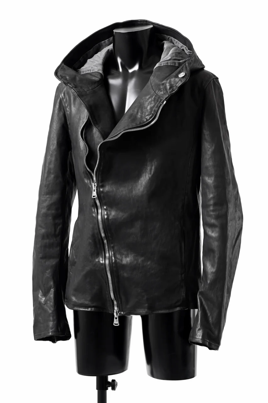 ISAMU KATAYAMA BACKLASH HOODED JACKET / POLAND HORSE OBJECT DYED (BLACK) - Image 10