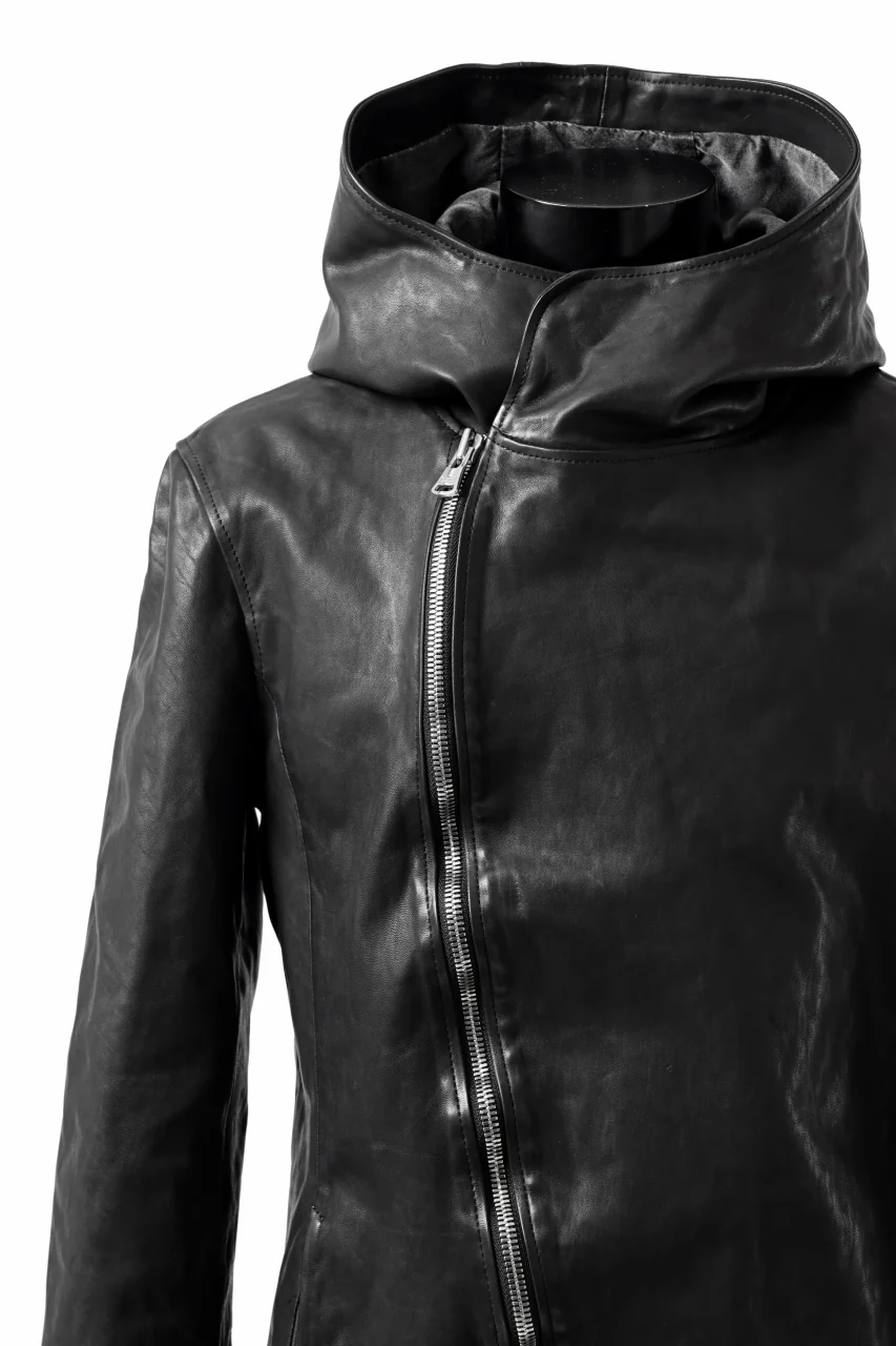 ISAMU KATAYAMA BACKLASH HOODED JACKET / POLAND HORSE OBJECT DYED (BLACK) - Image 15