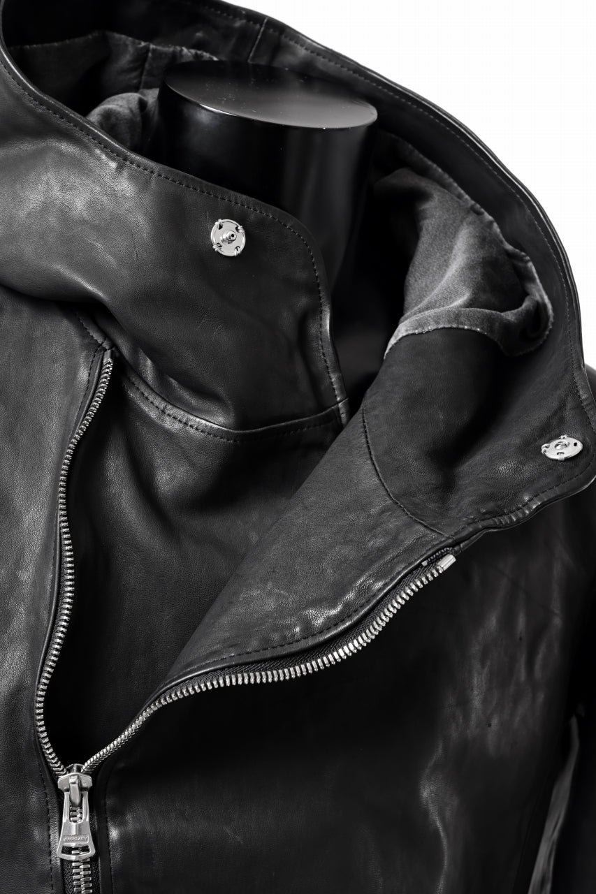 ISAMU KATAYAMA BACKLASH HOODED JACKET / POLAND HORSE OBJECT DYED (BLACK) - Image 20