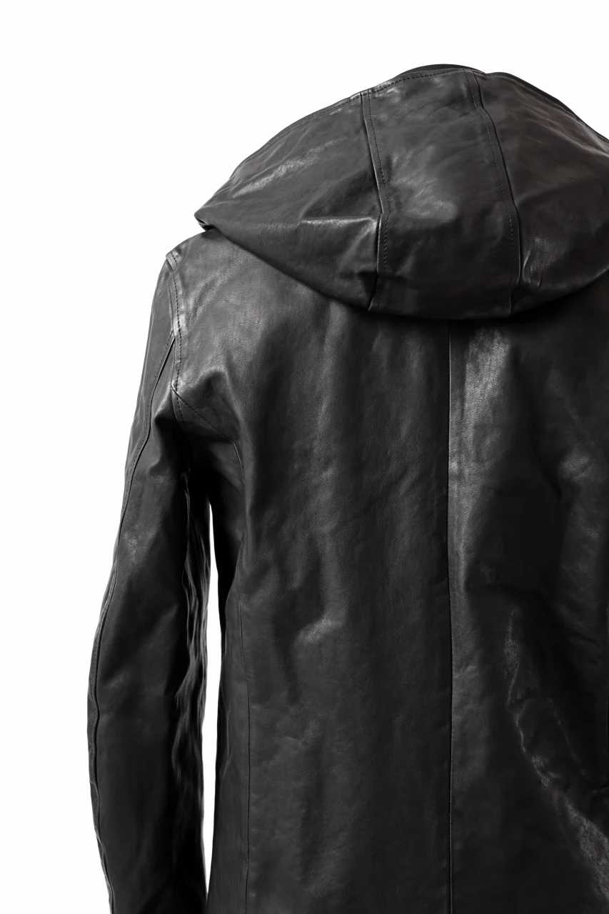 ISAMU KATAYAMA BACKLASH HOODED JACKET / POLAND HORSE OBJECT DYED (BLACK) - Image 25