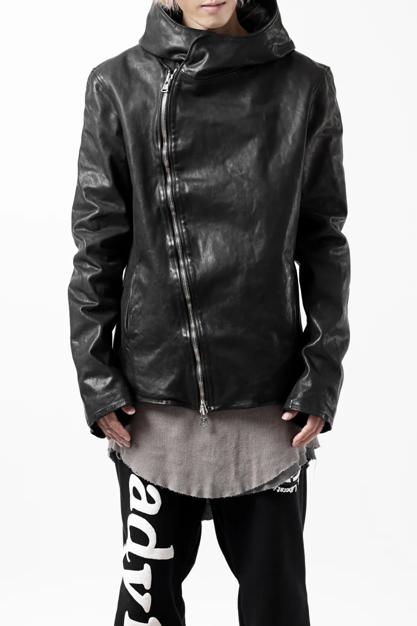 ISAMU KATAYAMA BACKLASH HOODED JACKET / POLAND HORSE OBJECT DYED (BLACK) - Image 35