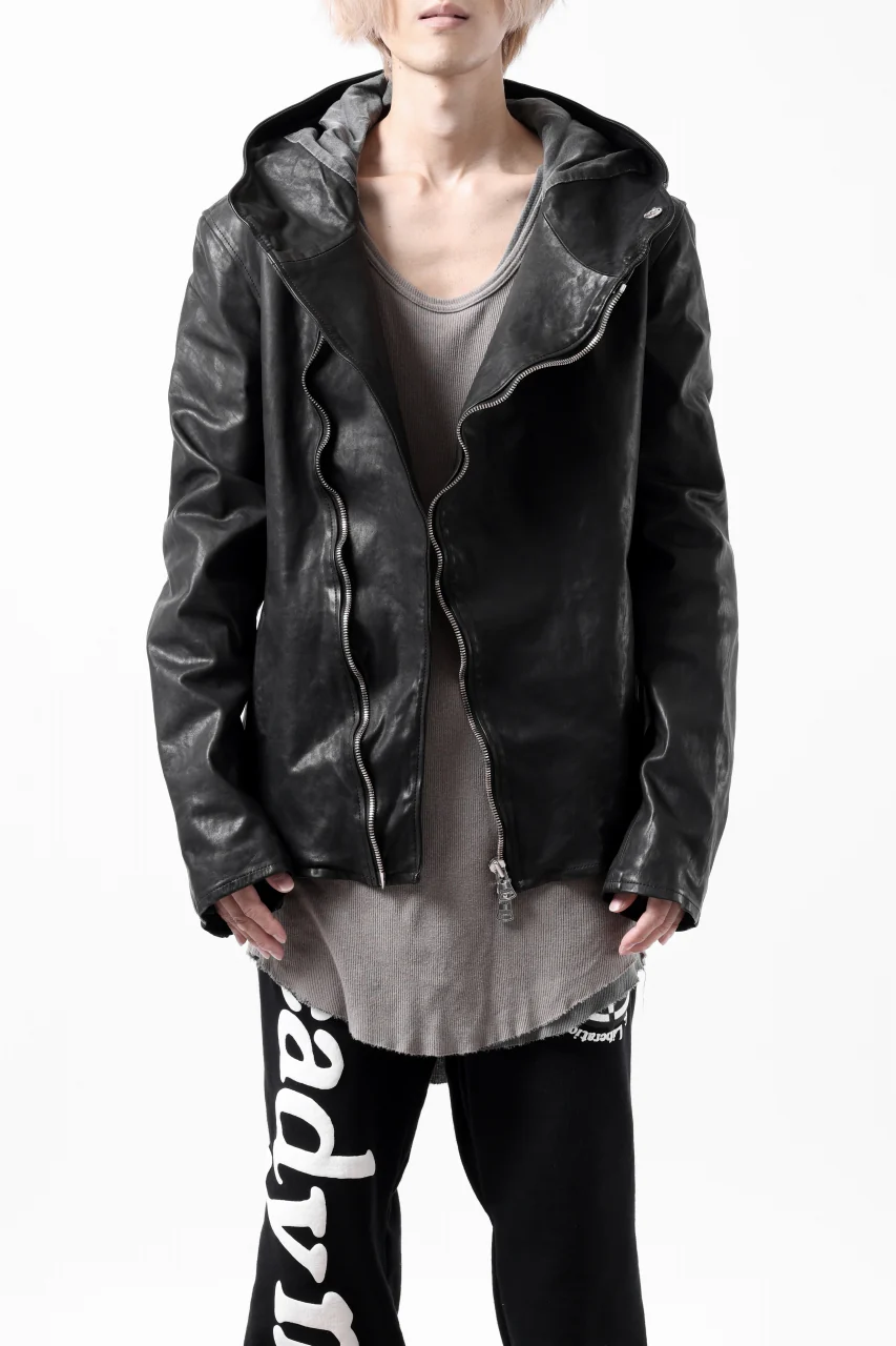 ISAMU KATAYAMA BACKLASH HOODED JACKET / POLAND HORSE OBJECT DYED (BLACK) - Image 39