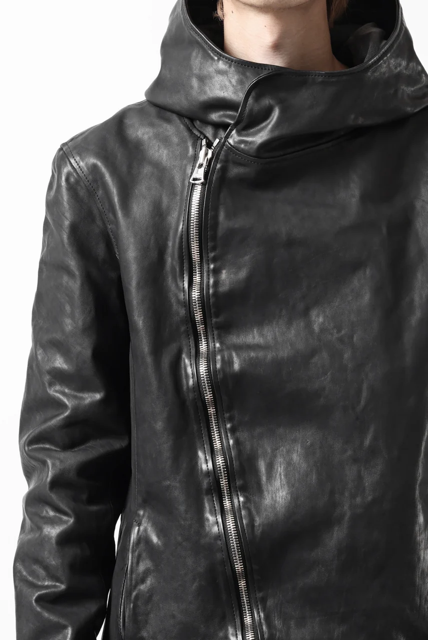 ISAMU KATAYAMA BACKLASH HOODED JACKET / POLAND HORSE OBJECT DYED (BLACK) - Image 45
