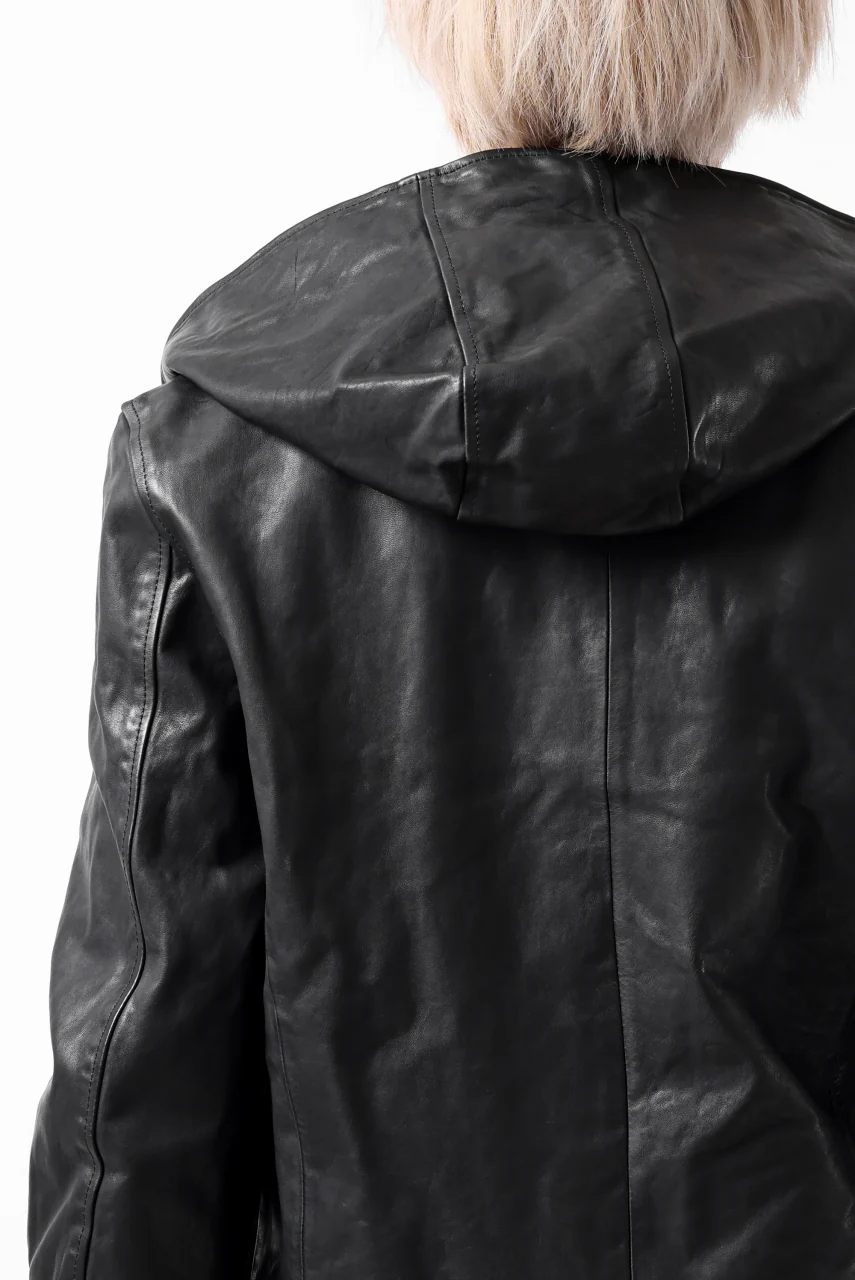 ISAMU KATAYAMA BACKLASH HOODED JACKET / POLAND HORSE OBJECT DYED (BLACK) - Image 49