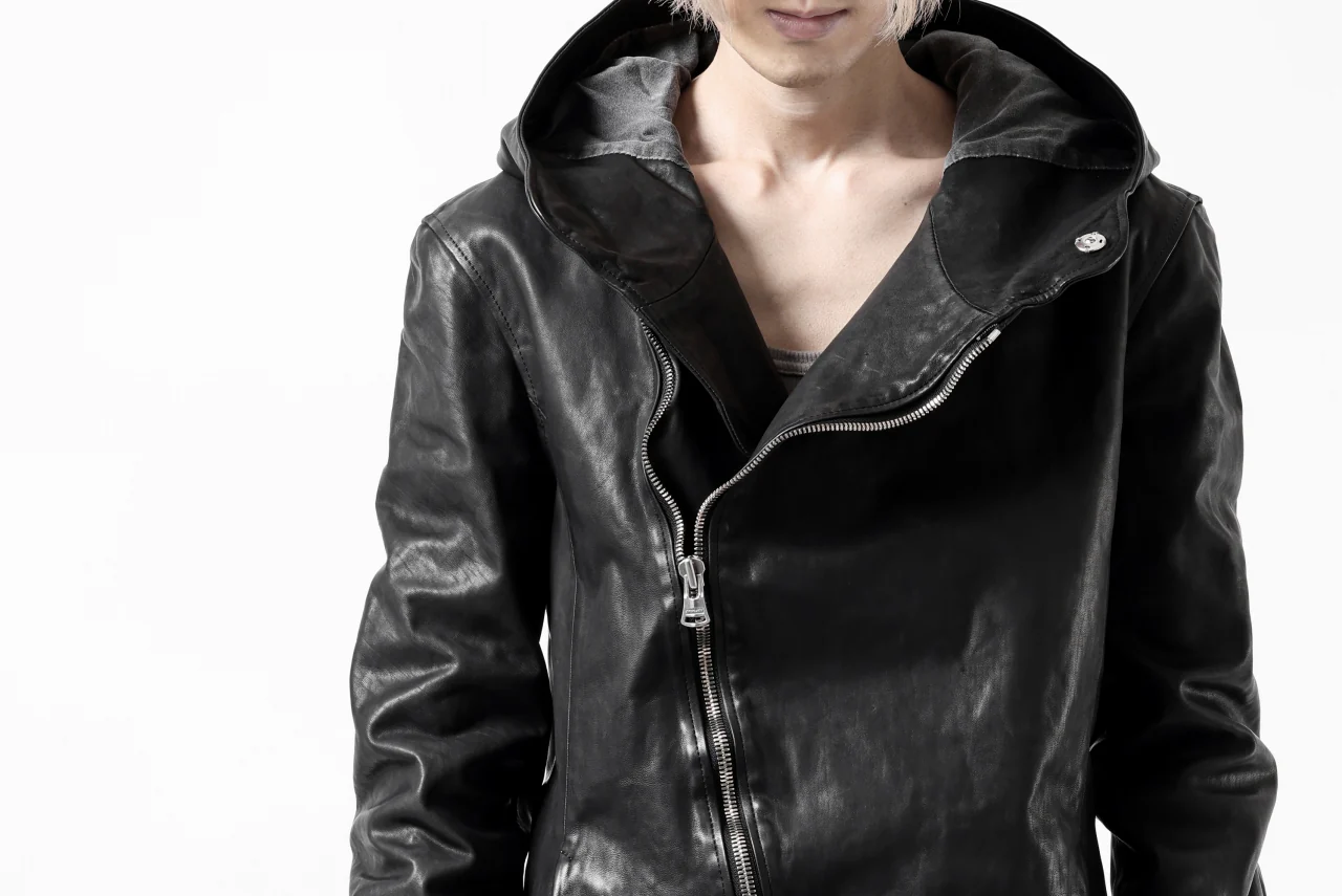 ISAMU KATAYAMA BACKLASH HOODED JACKET / POLAND HORSE OBJECT DYED (BLACK) - Image 50