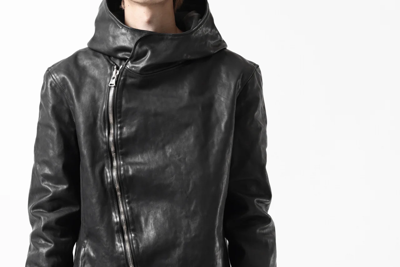 ISAMU KATAYAMA BACKLASH HOODED JACKET / POLAND HORSE OBJECT DYED (BLACK) - Image 54