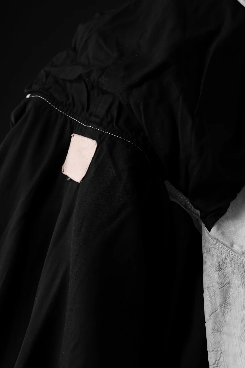 ISAMU KATAYAMA BACKLASH HOODED RIDERS JACKET / NATURAL DYED - GARMENT WASHED JP CALF (WHITE) - Image 31