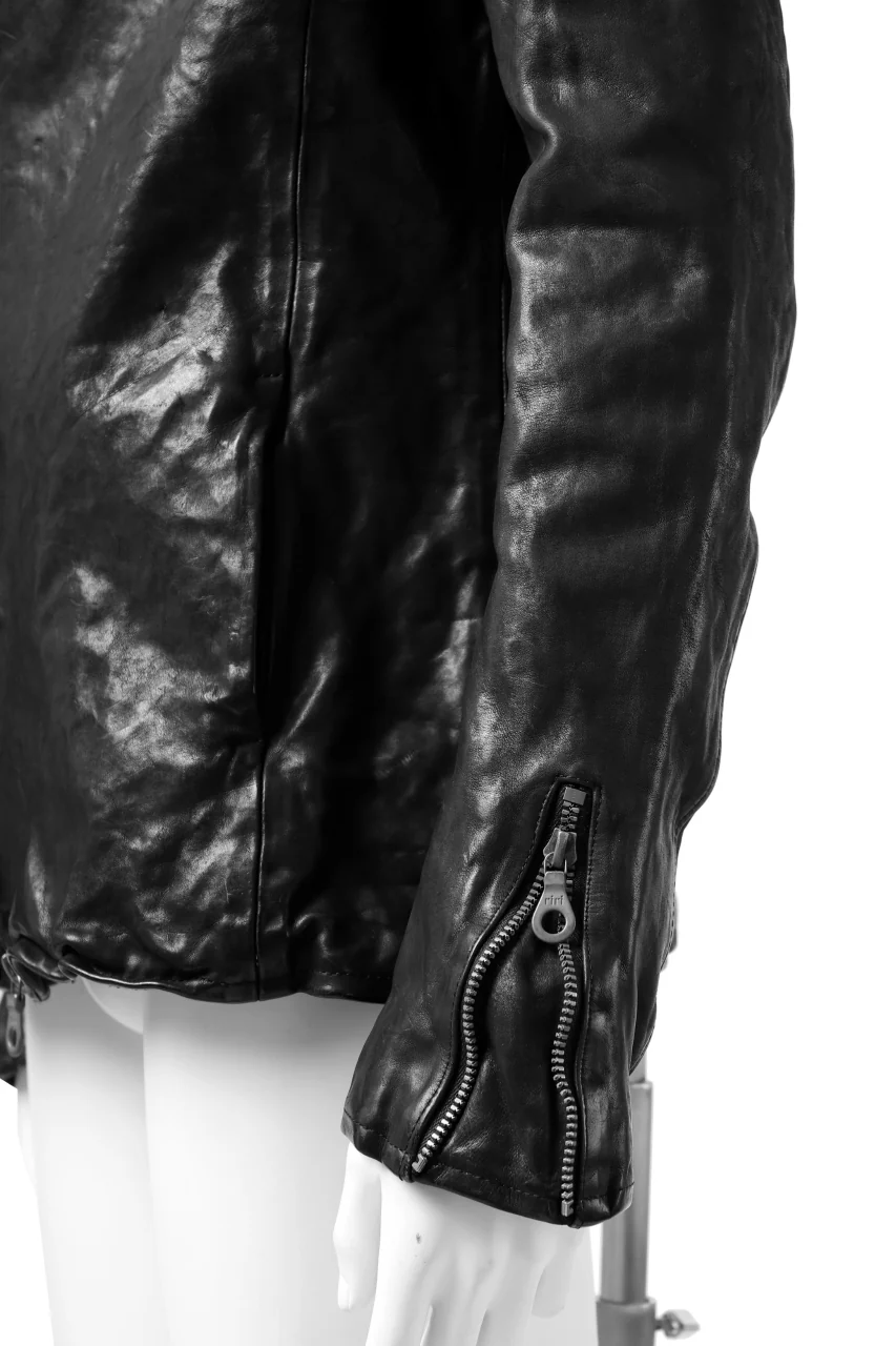 ISAMU KATAYAMA BACKLASH HOODED ZIPPER JACKET / ITALY-SHOULDER OBJECT DYED (BLACK) - Image 23
