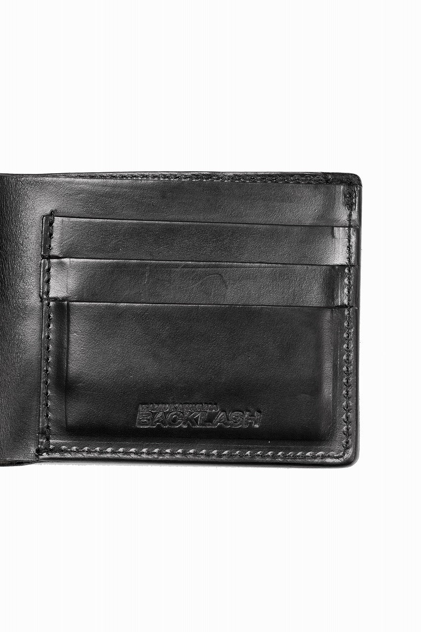 ISAMU KATAYAMA BACKLASH HORWEEN CHROMEXCEL 2FOLD WALLET / BLACK - Image 6