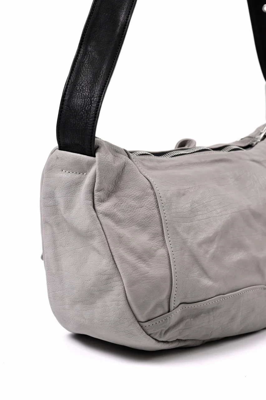 ISAMU KATAYAMA BACKLASH JAPAN CALF GARMENT-WASH RIDERS SHOULDER BAG (WHITE) - Image 11