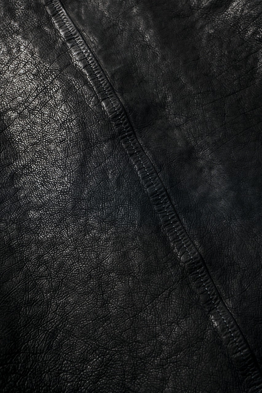 ISAMU KATAYAMA BACKLASH JAPAN CALF NATURAL DYED “GARMENT-WASH” SHIRT (BLACK) - Image 20