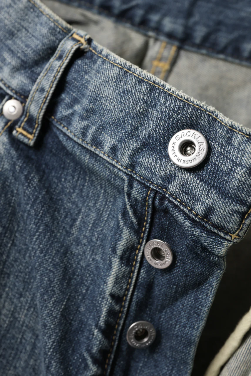 ISAMU KATAYAMA BACKLASH JEANS-WIDETAPER / 13oz STRETCH DENIM (INDIGO) - Image 20