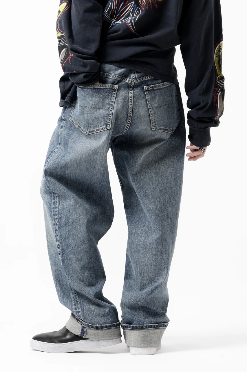 ISAMU KATAYAMA BACKLASH JEANS-WIDETAPER / 13oz STRETCH DENIM (INDIGO) - Image 7