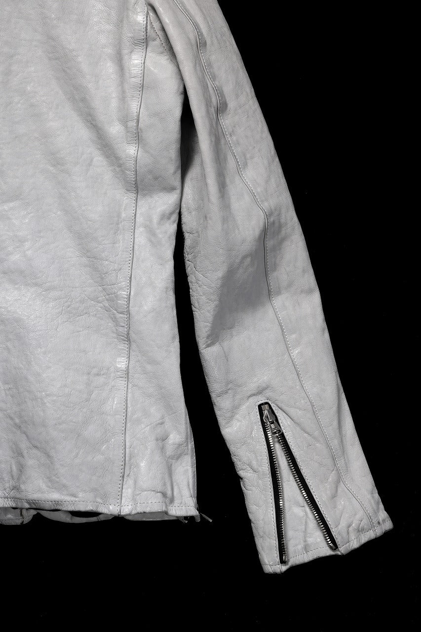 ISAMU KATAYAMA BACKLASH JP-CALF NATURAL DYED GARMENT-WASH SINGLE RIDERS (WHITE) - Image 10