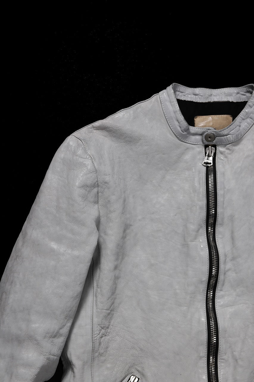 ISAMU KATAYAMA BACKLASH JP-CALF NATURAL DYED GARMENT-WASH SINGLE RIDERS (WHITE) - Image 3