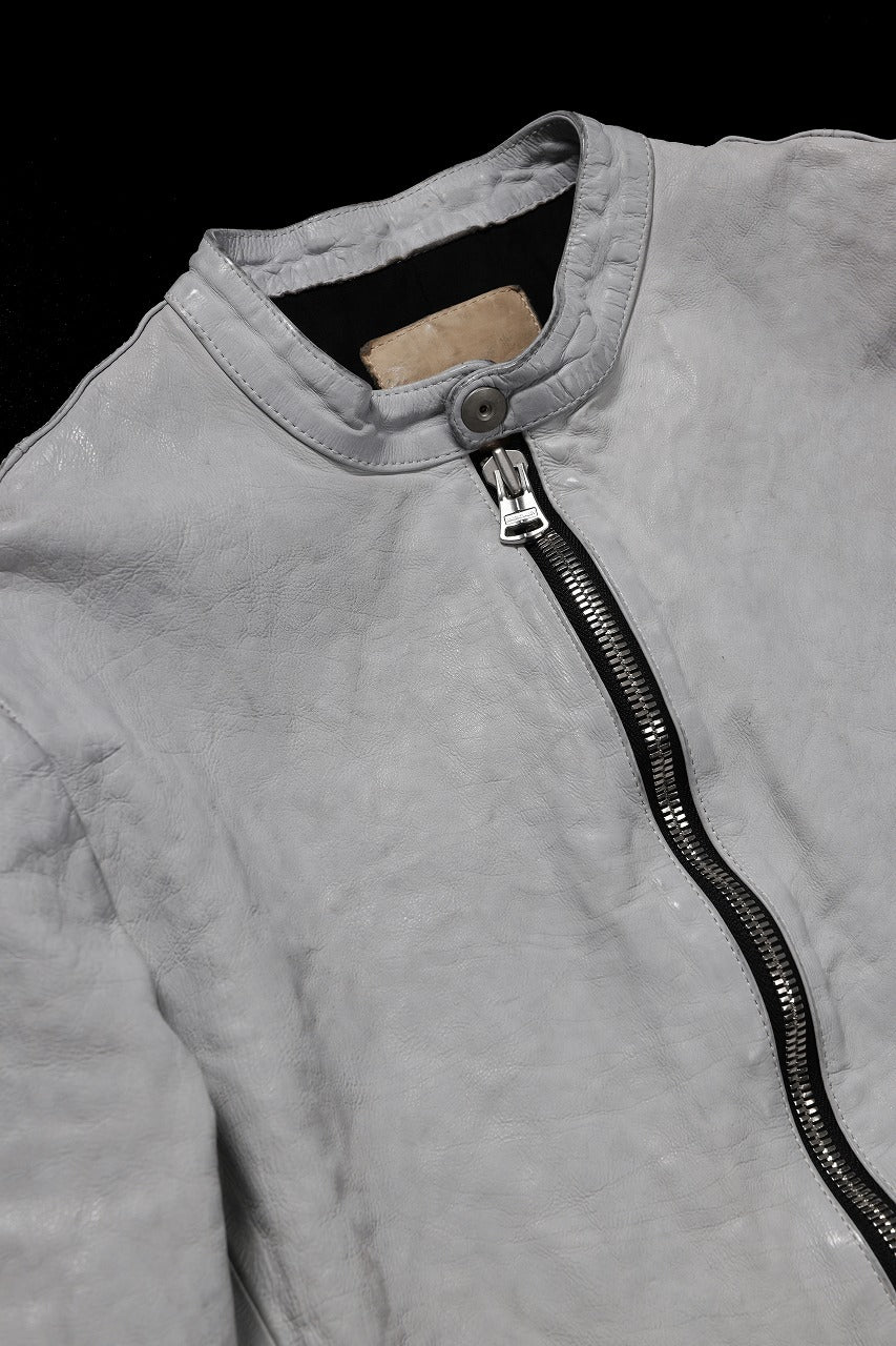 ISAMU KATAYAMA BACKLASH JP-CALF NATURAL DYED GARMENT-WASH SINGLE RIDERS (WHITE) - Image 5