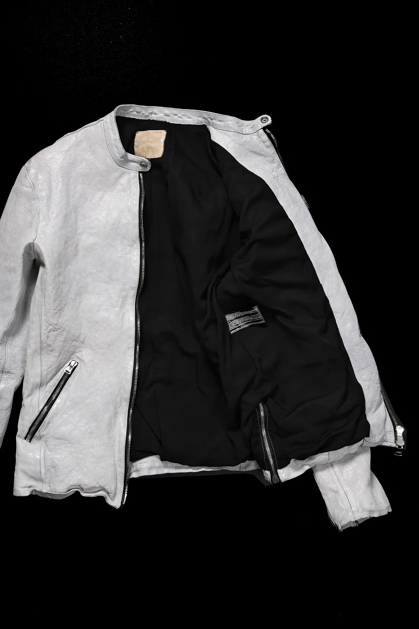 ISAMU KATAYAMA BACKLASH JP-CALF NATURAL DYED GARMENT-WASH SINGLE RIDERS (WHITE) - Image 7