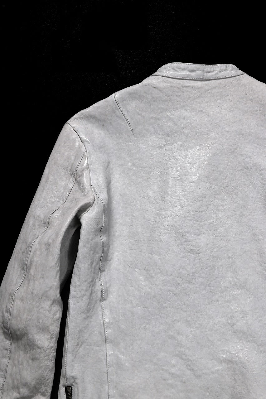 ISAMU KATAYAMA BACKLASH JP-CALF NATURAL DYED GARMENT-WASH SINGLE RIDERS (WHITE) - Image 9