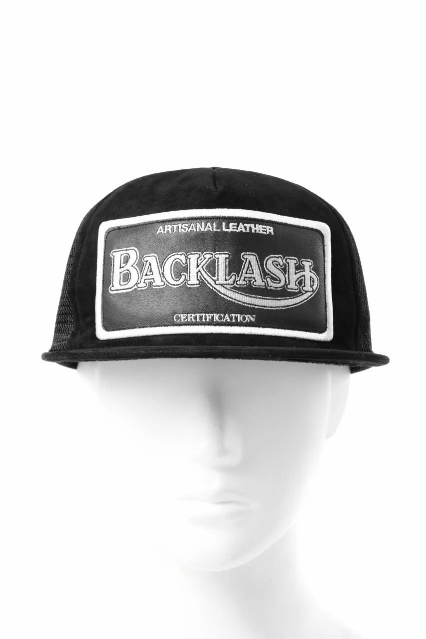 ISAMU KATAYAMA BACKLASH KANGAROO SUEDE CAP (BLACK) - Image 2