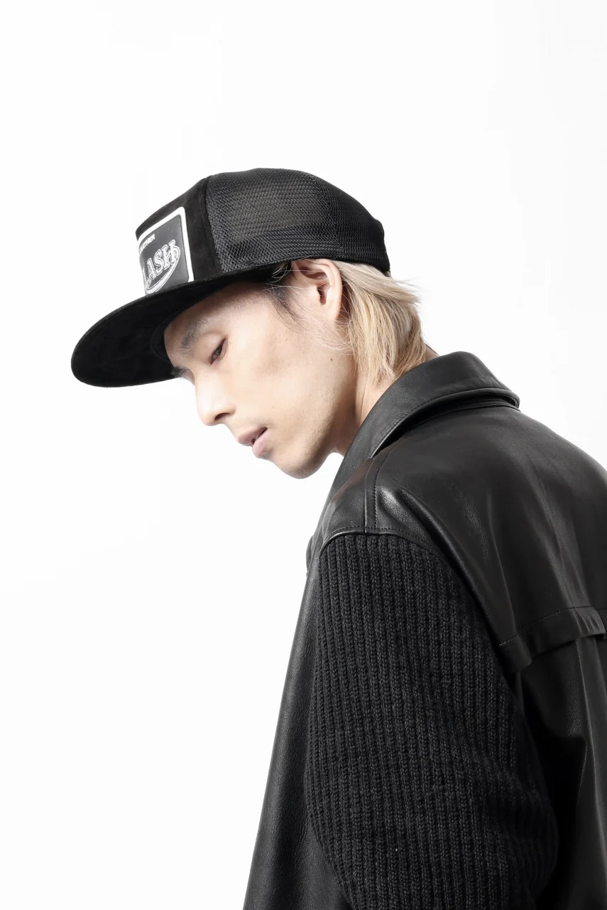 ISAMU KATAYAMA BACKLASH KANGAROO SUEDE CAP (BLACK) - Image 24