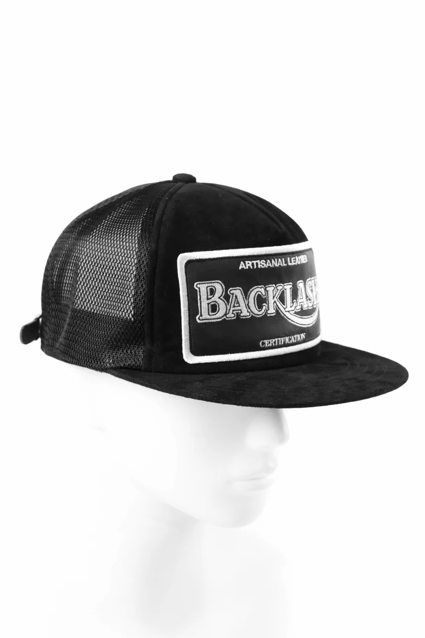 ISAMU KATAYAMA BACKLASH KANGAROO SUEDE CAP (BLACK) - Image 6