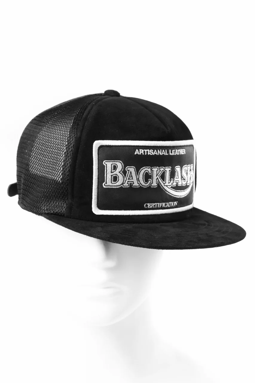 ISAMU KATAYAMA BACKLASH KANGAROO SUEDE CAP (BLACK) - Image 7