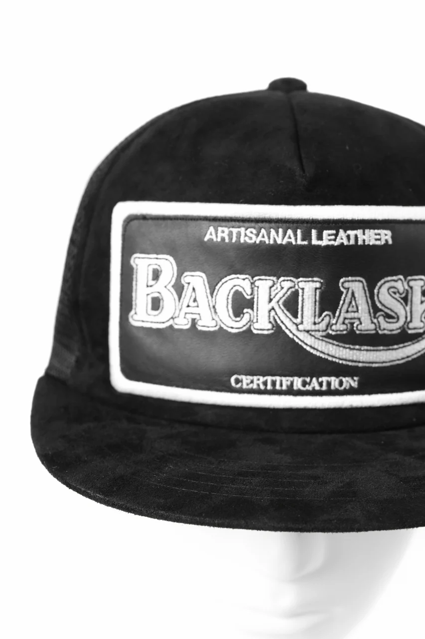 ISAMU KATAYAMA BACKLASH KANGAROO SUEDE CAP (BLACK) - Image 9