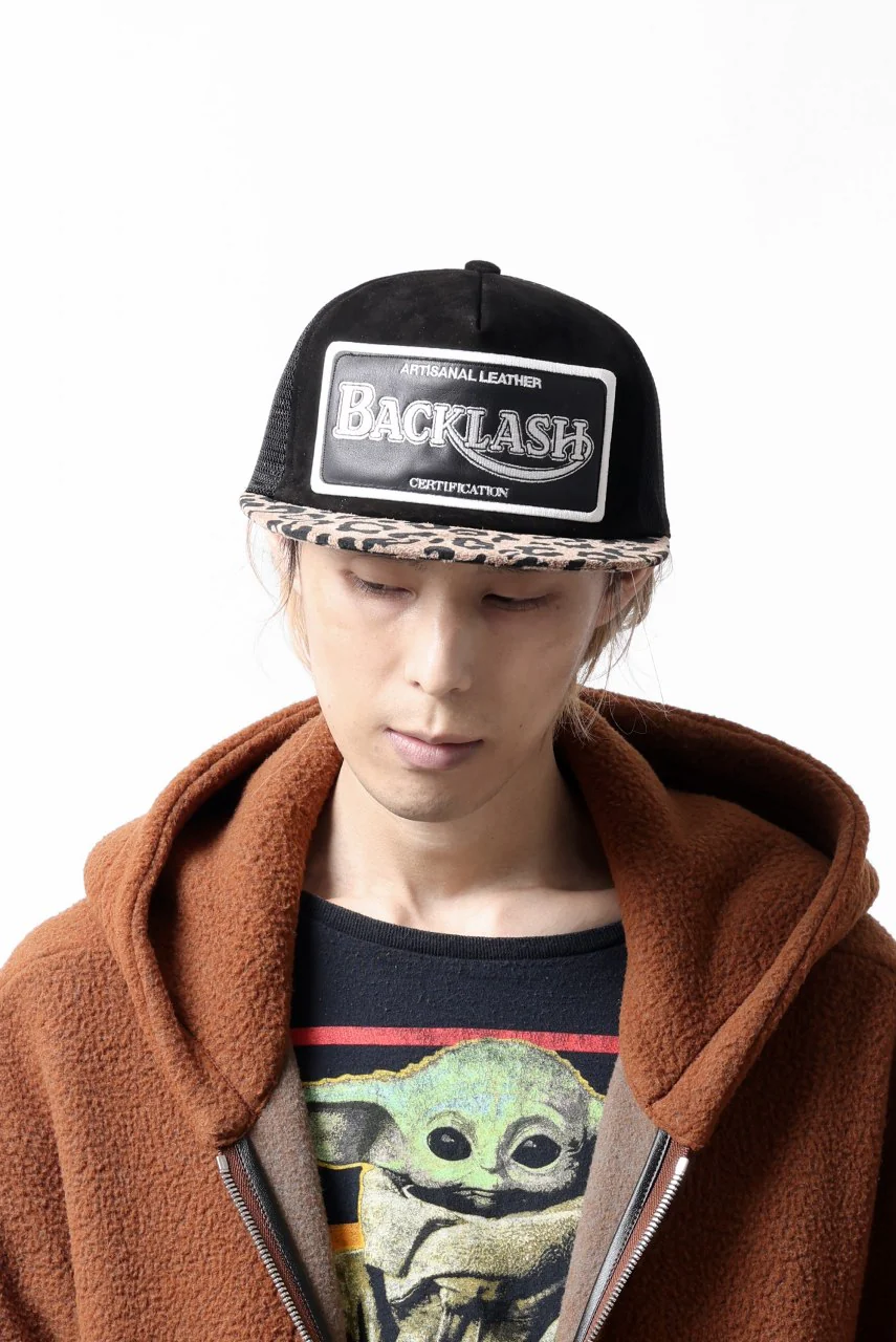 ISAMU KATAYAMA BACKLASH KANGAROO SUEDE CAP (LEOPARD) - Image 16