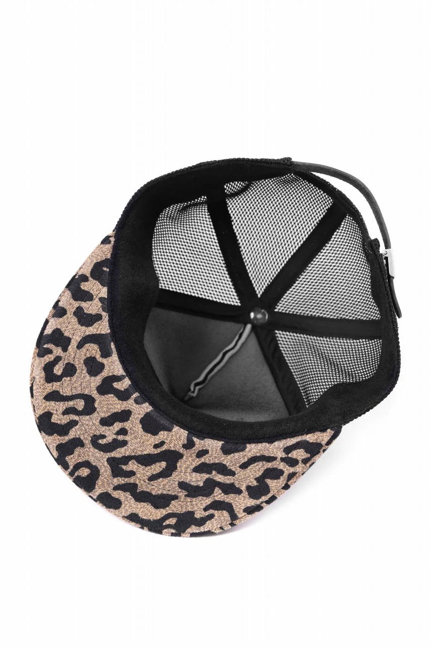 ISAMU KATAYAMA BACKLASH KANGAROO SUEDE CAP (LEOPARD) - Image 3