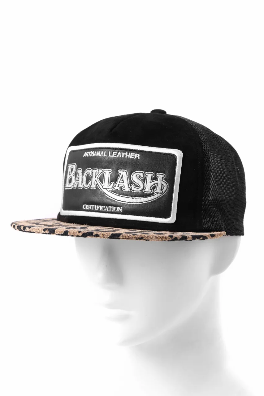 ISAMU KATAYAMA BACKLASH KANGAROO SUEDE CAP (LEOPARD) - Image 4