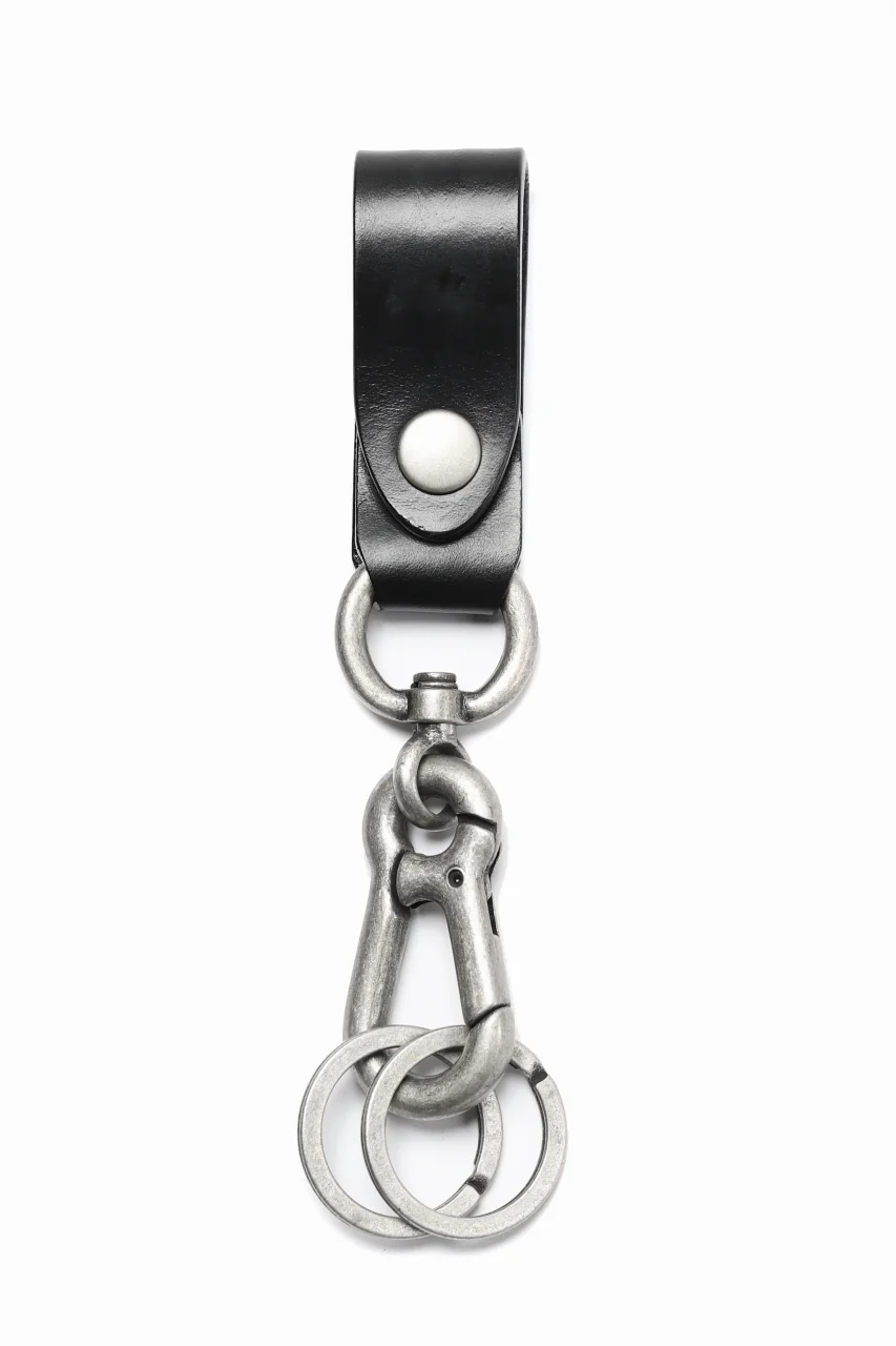 ISAMU KATAYAMA BACKLASH KEY HOLDER / BRIDLE LEATHER (BLACK) - Image 2