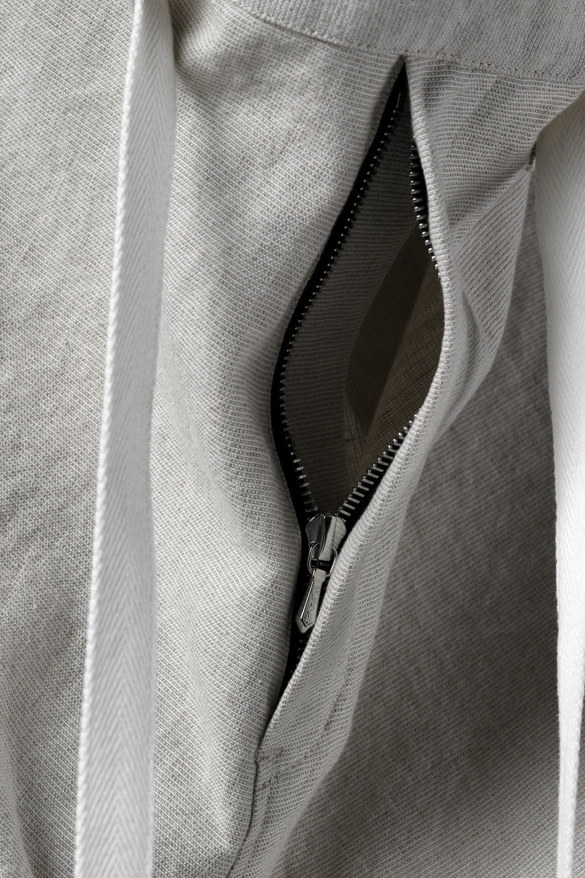 ISAMU KATAYAMA BACKLASH KNOT WAIST WIDE PANTS / COTTON LINEN (WHITE) - Image 16